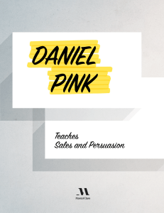 Sales Guide Daniel Pink