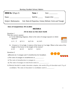   GRADE 6 HOMEWORKSHEET (5)-T2- RATIO & PROPORTION,UNITARY METHOD,CIRCLE AND TRIANGLE 