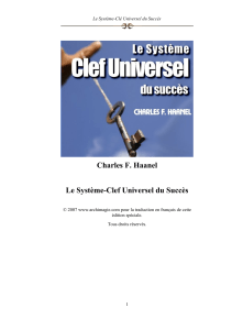 LE SYSTEME CLEF UNIVERSELLE DU SUCCES 2007 (238 Pages -836 Ko)