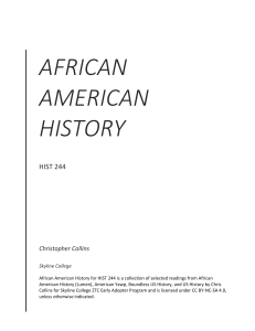 African American History by Christopher Collins
