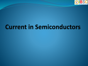 Current in Semiconductors