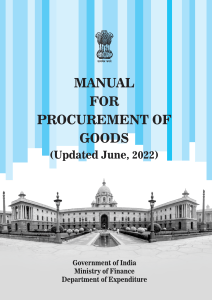 Manual for Procurement of Goods (Updated June, 2022)