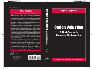 (Chapman and Hall CRC Financial Mathematics Series) Junghenn, Hugo D. - Option Valuation   A First Course in Financial Mathematics-CRC Press (2011)