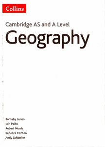 Geography Cambridge International AS A Level