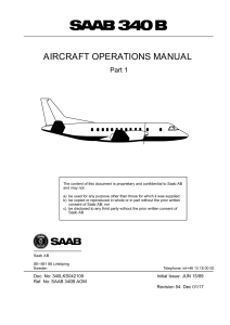 SF340B Aircraft Flight Manual