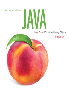 starting out with java 7th edition