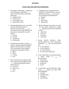 Latihan Soal Structure And Written Expression part 2