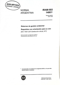 ISO 14001 TRADUCCIÓN