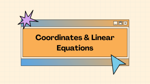 Coordinates and Linear Equations-2
