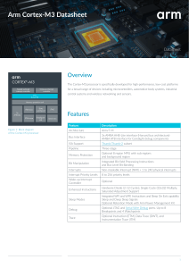 Arm-Cortex-M3-Processor-Datasheet