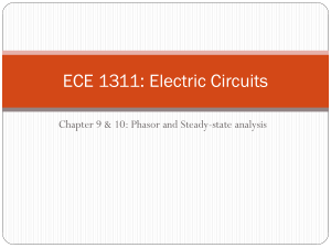 ECE 1311 Chapter 9 and 10 