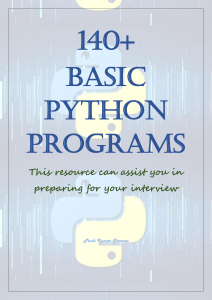 140+ Basic Python Programs