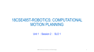 Unit 1   Computational Motion Planning