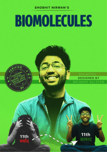 Biomolecules Shobhit Nirwan