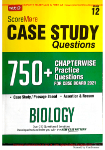 Bio Case Study Based Questions & Answers Chapterwise 001