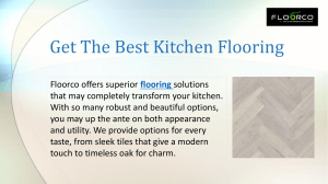 Get The Best Kitchen Flooring