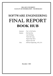 Software Engineering - Project Report