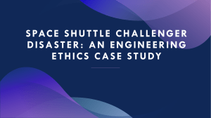Space Shuttle Challenger Disaster  An Engineering Ethics Case Study (1)