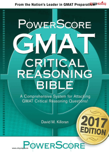 Critical Reasoning Bible GMAT (www.ztcprep.com)