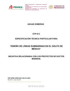 ETP-013 DISEÑO DE LINEAS SUBMARINAS EN EL GOLFO DE MEXICO1