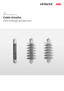 ABB AppNotes 3.1 Cable sheaths overvoltage protection 1HC0138880 EN AA