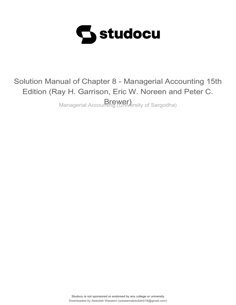 Solution-manual-of-chapter-8-managerial-accounting-15th-edition-ray-h ...