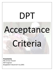 DPT Acceptance Criteria