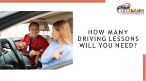 How Many Driving Lessons Will You Need?