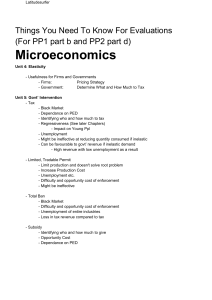 Economics Notes (PP1 part b an PP2 part d)