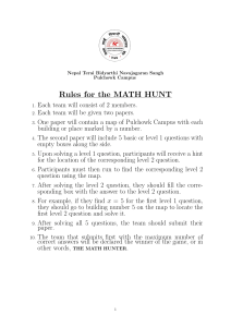 math hunt rules