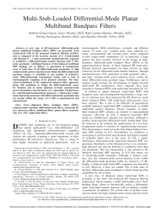 Multi-Stub-Loaded Differential-Mode Planar Multiband Bandpass Filters