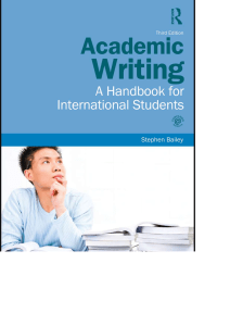 Academic Writing Bailey 3rd Edition