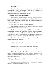 Al walo walo 9299 Drift-Diffusion model