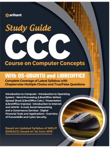 Arihant CCC Course on Computer Concepts Study Guide