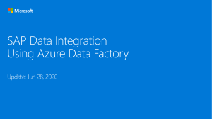 SAP Data Integration using Azure Data Factory (2)
