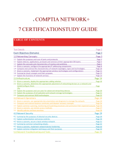 CompTIA Network+ N10-007 study guide official