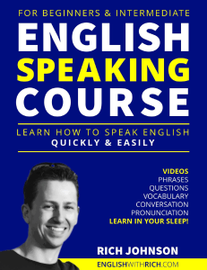 English Speaking Course for Beginners  Intermediate Book