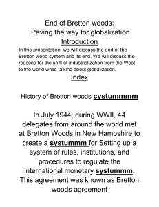 end of bretton woods