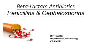 beta lactam antibiotics