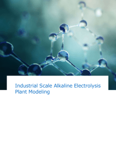 Industrial Scale Alcaline Electrolysis Plant