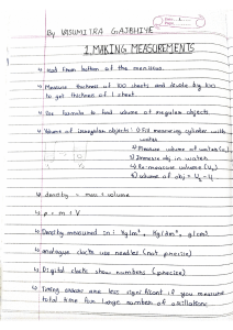 Physics notes by Vasumitra Gajbhiye for chapter 1 to 7