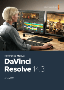 DaVinci Resolve 14 Reference Manual