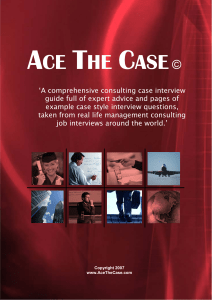 (WetFeet Insider Guide) WetFeet - Ace Your Case! Consulting Interviews-WetFeet, Inc. (2005)
