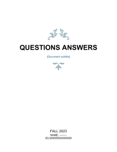 Questions answers