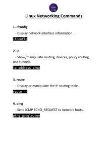 linux network commands