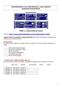 Part 1 - Introductions in a business context - WORKSHEET