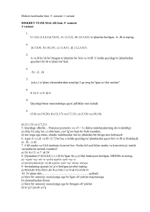 Diskret tuzilmalar fani. 5- semestr 1-variant-fayllar.org