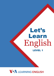 Let's Learn English - Level 1