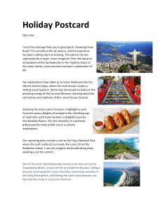 Holiday Postcard Rio de Janeiro