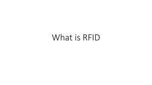 interfacing RFID